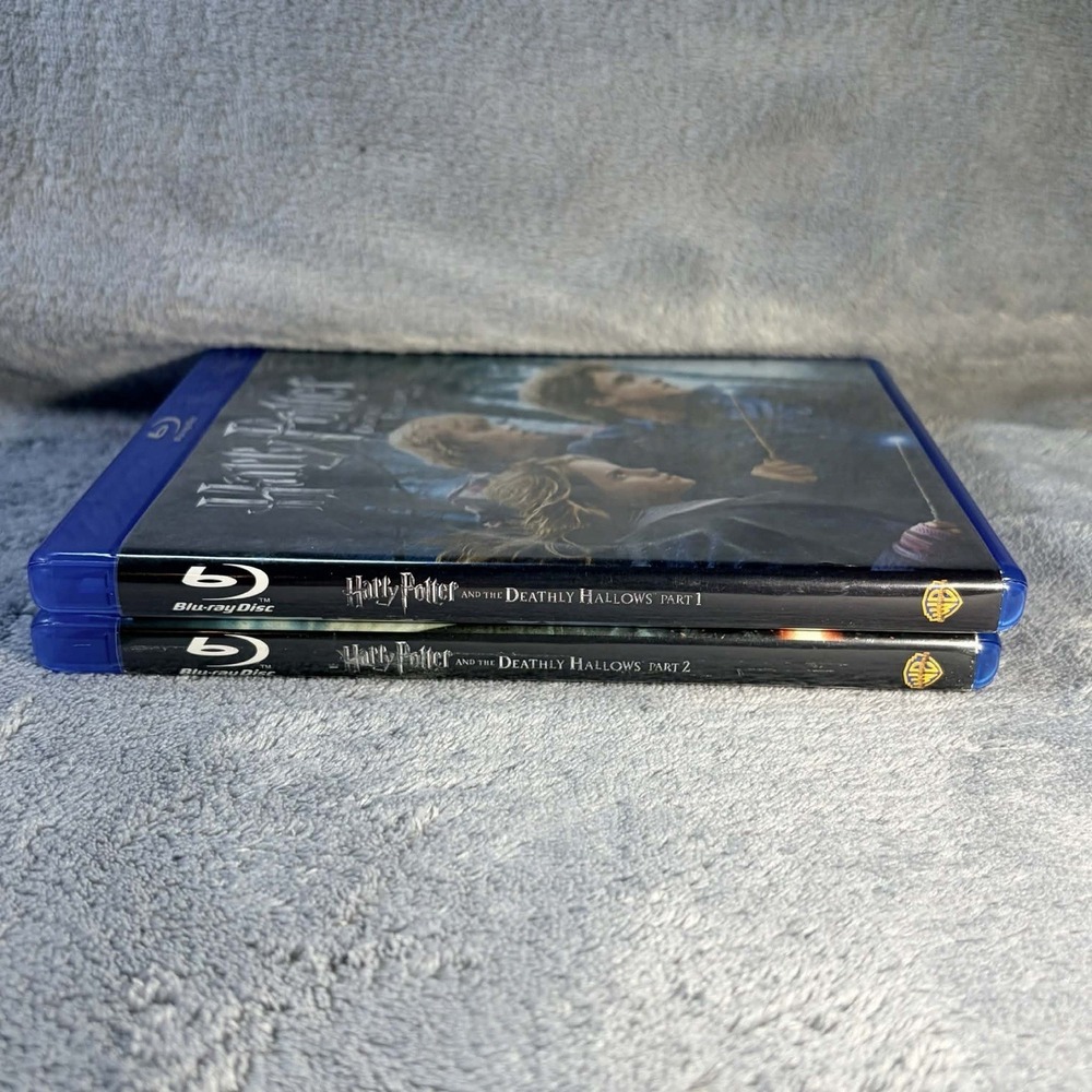 Harry Potter and the Deathly Hallows: Part 1 & Part 2 Blu Ray DVD Blu-Ray Discs